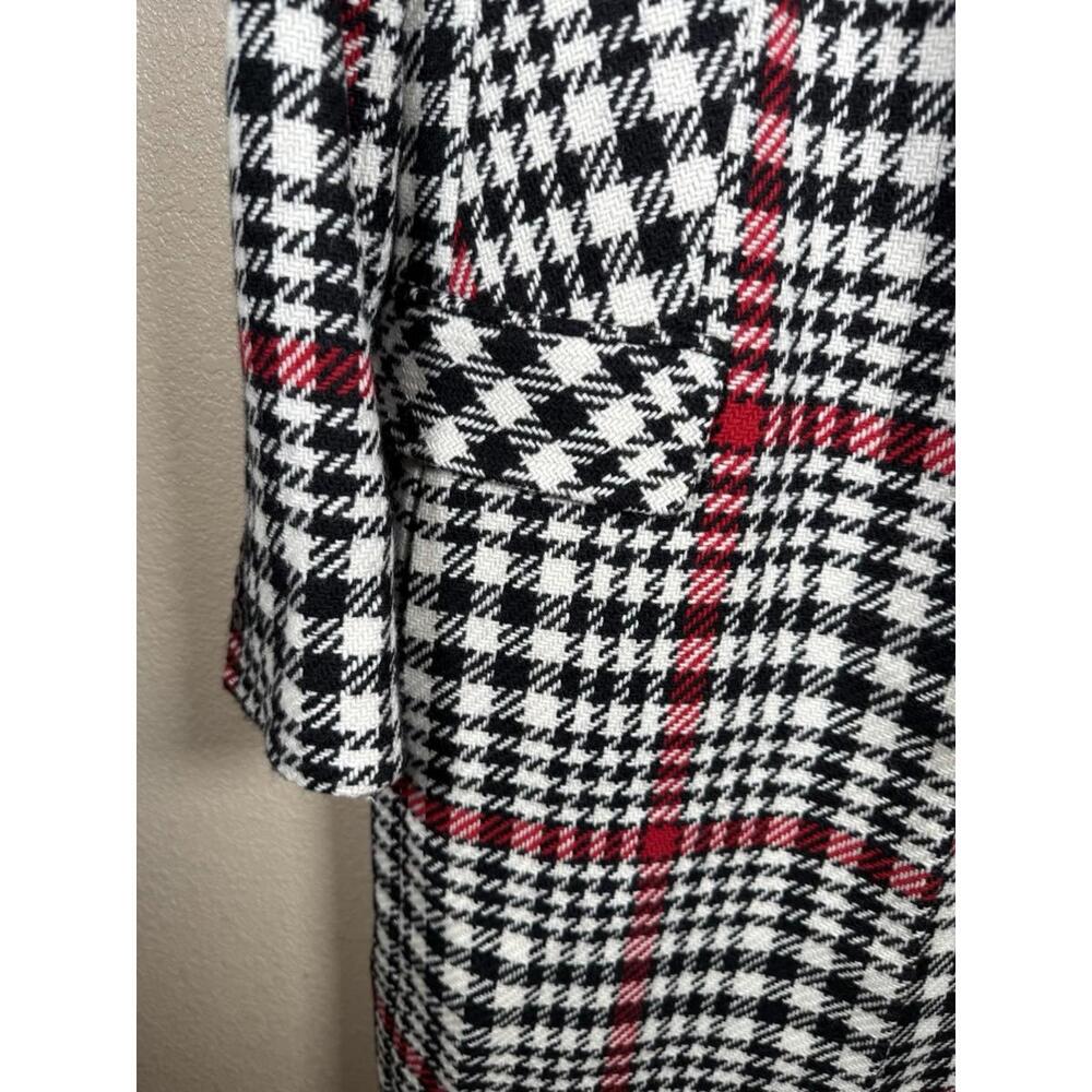 Talbots Women’s Plaid Wool Coat Sz 10 Classic Preppy Office Tweed - Picture 2 of 9